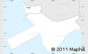 Silver Style Simple Map of Ta'u