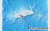Flag Map of American Samoa, political shades outside