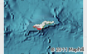 Flag Map of American Samoa, satellite outside
