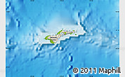 Shaded Relief Map of American Samoa, physical outside
