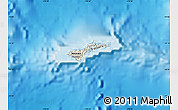 Shaded Relief Map of American Samoa, political outside, shaded relief sea