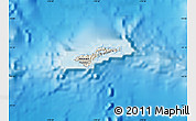 Shaded Relief Map of American Samoa, single color outside