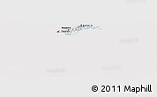 Flag Panoramic Map of American Samoa, flag aligned to the middle