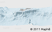 Gray Panoramic Map of American Samoa, single color outside