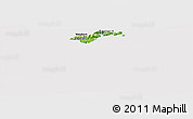Physical Panoramic Map of American Samoa, cropped outside