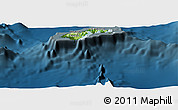 Physical Panoramic Map of American Samoa, darken