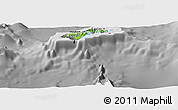 Physical Panoramic Map of American Samoa, desaturated