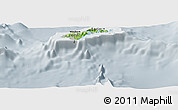Physical Panoramic Map of American Samoa, lighten, semi-desaturated