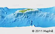 Physical Panoramic Map of American Samoa