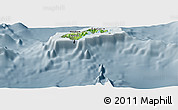 Physical Panoramic Map of American Samoa, semi-desaturated