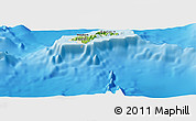 Physical Panoramic Map of American Samoa, shaded relief outside