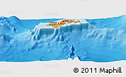 Political Shades Panoramic Map of American Samoa