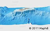 Shaded Relief Panoramic Map of American Samoa