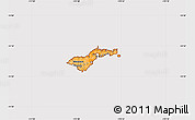 Political Shades Simple Map of American Samoa, cropped outside