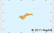 Political Shades Simple Map of American Samoa, political outside