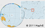 Political Location Map of Rose island