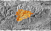 Political Shades 3D Map of Andorra, desaturated