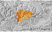 Political Shades 3D Map of Andorra, lighten, desaturated