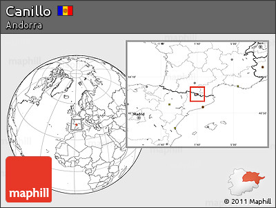 Blank Location Map of Canillo