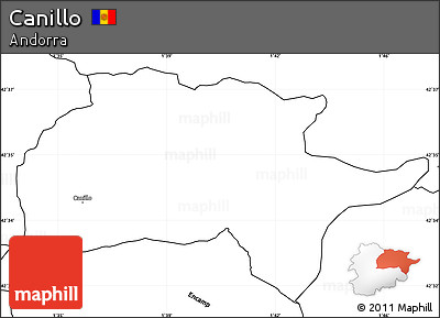 Blank Simple Map of Canillo