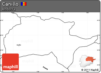 Blank Simple Map of Canillo