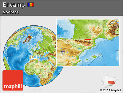 Physical Location Map of Encamp