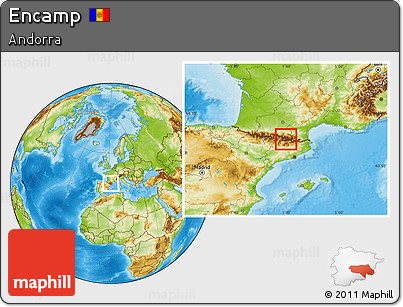 Physical Location Map of Encamp