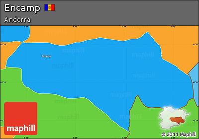 Political Simple Map of Encamp