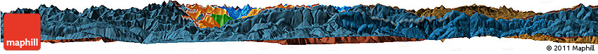 Political Horizon Map of Andorra, darken