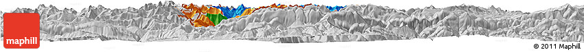 Political Horizon Map of Andorra, lighten, desaturated