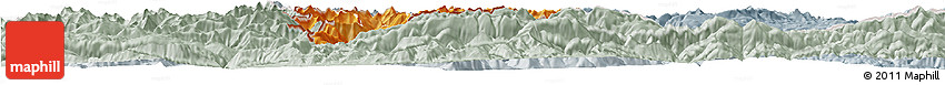 Political Shades Horizon Map of Andorra, lighten, semi-desaturated