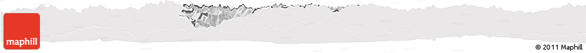 Silver Style Horizon Map of Andorra, single color outside