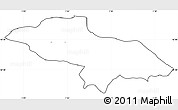 Blank Simple Map of Les Escaldes, cropped outside, no labels