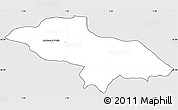 Silver Style Simple Map of Les Escaldes, cropped outside