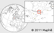Gray Location Map of Andorra, blank outside