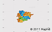 Political Map of Andorra, cropped outside