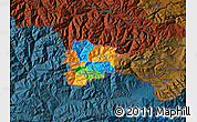 Political Map of Andorra, darken