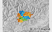 Political Map of Andorra, lighten, desaturated