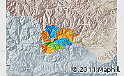 Political Map of Andorra, lighten, semi-desaturated