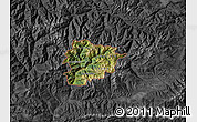 Satellite Map of Andorra, darken, desaturated