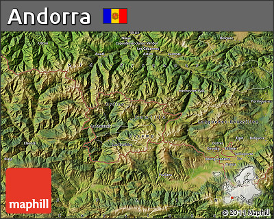 Satellite Map of Andorra