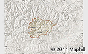 Shaded Relief Map of Andorra, lighten