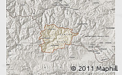 Shaded Relief Map of Andorra, semi-desaturated
