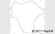 Blank Simple Map of Ordino, no labels