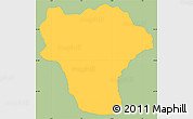 Savanna Style Simple Map of Ordino, single color outside