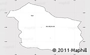 Silver Style Simple Map of Sant Juliá de Lória, cropped outside