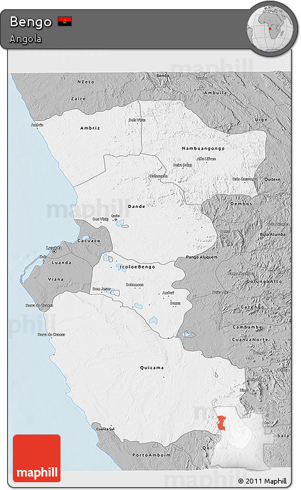 Gray 3D Map of Bengo