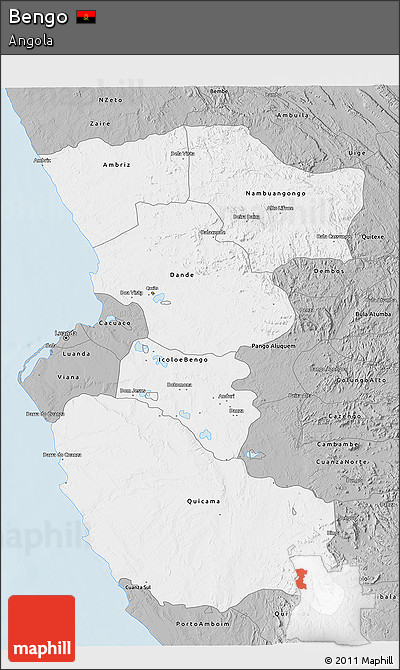 Gray 3D Map of Bengo