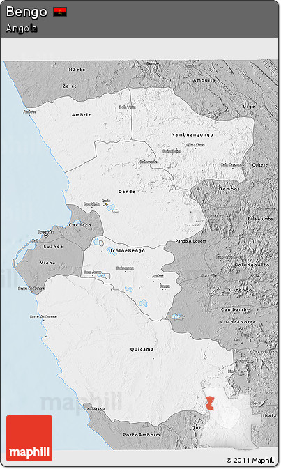Gray 3D Map of Bengo
