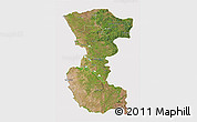 Satellite 3D Map of Bengo, cropped outside
